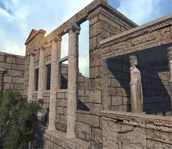 Archeological setting, extended reality environment for cultural applications